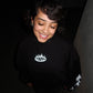 FLAME LOGO OVERSIZED HOODIE.