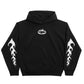 FLAME LOGO OVERSIZED HOODIE.